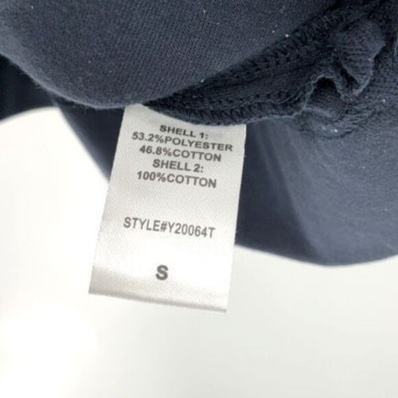 Pomander Place Navy Blue Ruffle Collar Puff Sleeve Mini Dress Small - Picture 7 of 9